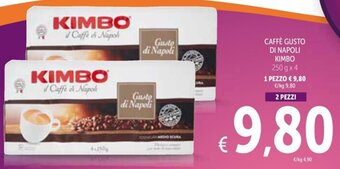 CAFFÈ GUSTO DI NAPOLI KIMBO 250 g x 4