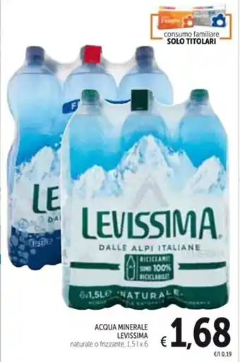Spazio Conad ACQUA MINERALE LEVISSIMA1,5 l x6 offerta