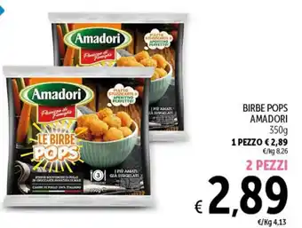 Spazio Conad BIRBE POPS AMADORI 350g 2 PEZZI offerta