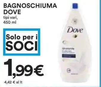 Coop Dove Bagnochiuma 450ml offerta