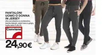 Coop Pantaloni Uomo o Donna in Jersey offerta