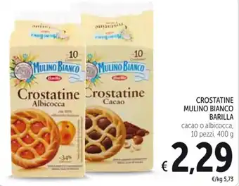 Spazio Conad CROSTATINE MULINO BIANCO BARILLA 10 pezzi, 400 g offerta