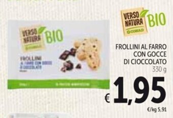 Spazio Conad FROLLINI AL FARRO CON GOCCE DI CIOCCOLATO 330 g offerta