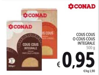Spazio Conad COUS COUS O COUS COUS INTEGRALE 500 g offerta