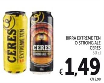 Spazio Conad BIRRA EXTREME TEN O STRONG ALE CERES 50 cl offerta