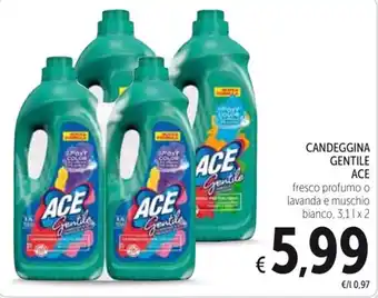 Spazio Conad CANDEGGINA GENTILE ACE 3,1 l x 2 offerta