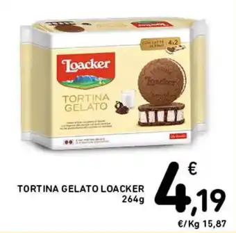 Spazio Conad TORTINA GELATO LOACKER 264g offerta