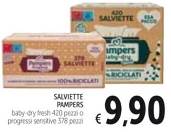 SALVIETTE PAMPERS 420 pezzi o 378 pezzi