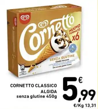 Spazio Conad CORNETTO CLASSICO ALGIDA senza glutine 450g offerta