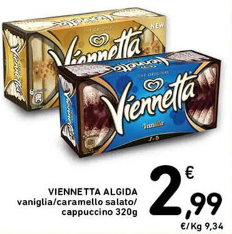 Spazio Conad VIENNETTA ALGIDA vaniglia/caramello salato/ cappuccino 320g offerta