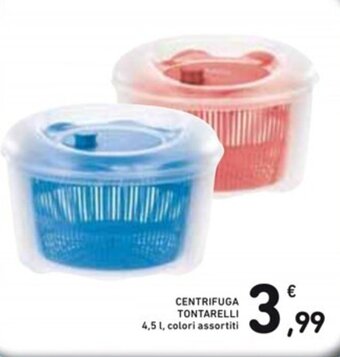 CENTRIFUGA TONTARELLI 4,5 l, colori assortiti