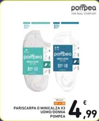 Spazio Conad PARISCARPA O MINICALZA X3 UOMO/DONNA POMPEA offerta
