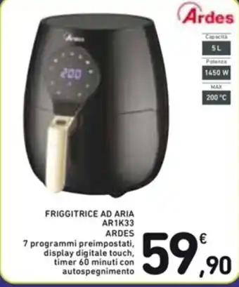 Spazio Conad FRIGGITRICE AD ARIA AR1K33 ARDES offerta