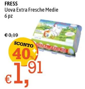 Famila FRESS Uova Extra Fresche Medie 6 pz offerta