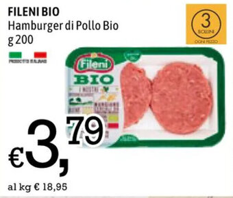 Famila FILENI BIO Hamburger di Pollo Bio g 200 offerta