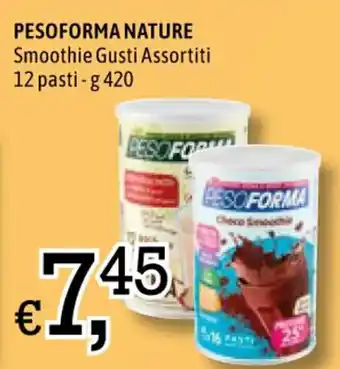 PESOFORMA NATURE Smoothie Gusti Assortiti 12 pasti-g 420