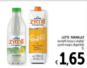 Spazio Conad LATTE PARMALAT benefit forza e vitalità/ zymil magro digeribile 1L offerta
