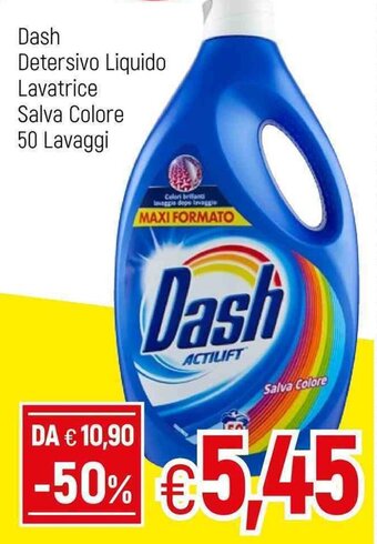 Famila Dash Detersivo Liquido Lavatrice Salva Colore 50 lavaggi offerta