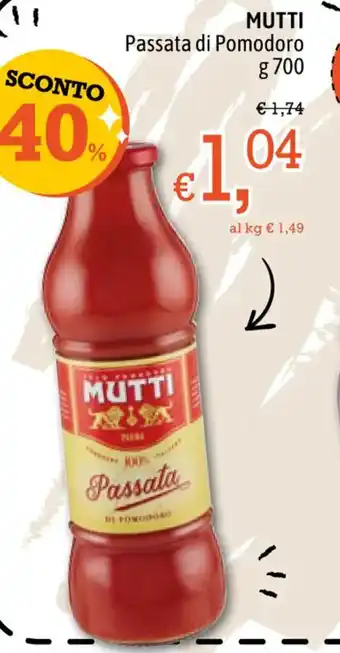 Famila MUTTI Passata di Pomodoro 700 g offerta