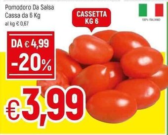 Famila Pomodoro Da Salsa Cassa da 6kg offerta
