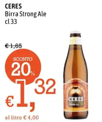Famila CERES Birra Strong Ale cl 33 offerta