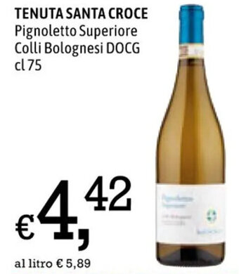 Famila TENUTA SANTA CROCE Pignoletto Superiore Colli Bolognesi DOCG cl75 offerta