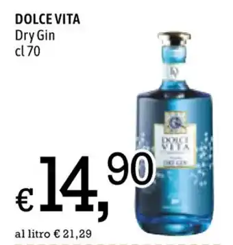 Famila DOLCE VITA Dry Gin cl 70 offerta