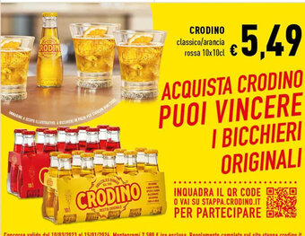 Spazio Conad CRODINO classico/arancia rossa 10x10cl offerta