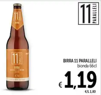 Spazio Conad BIRRA 11 PARALLELI bionda 66cl offerta