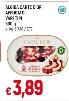 Famila Algida carte d'or affogato vari tipi 500 g offerta