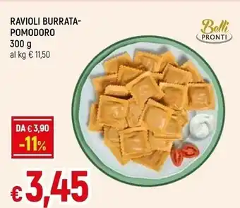 Famila Belli pronti ravioli burrata pomodoro offerta