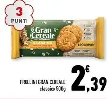 Conad Margherita Gran cereale frollini offerta