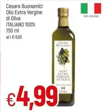 Famila Cesare Buonamici Olio Extra Vergine di Oliva Italiano 100% 750ml offerta