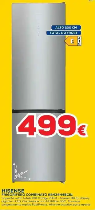 Euronics FRIGORIFERO COMBINATO RB434N4BCE1 offerta