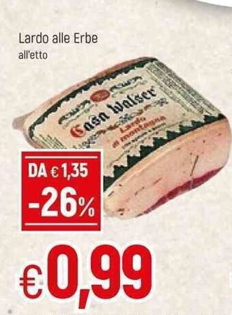 Famila Lardo alle Erbe offerta