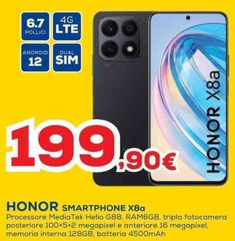 Euronics HONOR SMARTPHONE X8a offerta