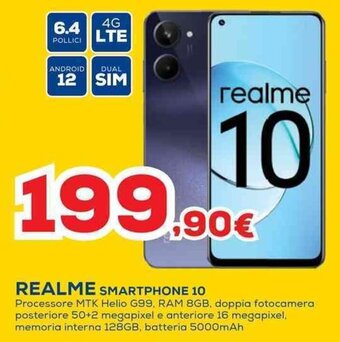 Euronics REALME SMARTPHONE 10 offerta