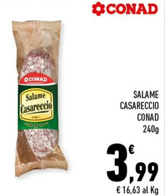Conad Salame Casareccio CONAD 240 g offerta