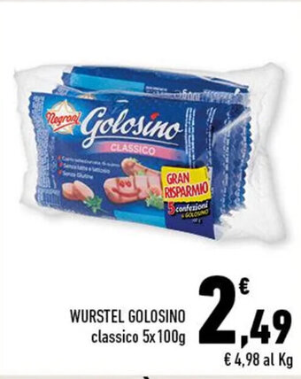 WURSTEL GOLOSINO classico 5x100g