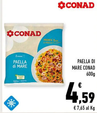 Conad PAELLA DI MARE CONAD 600g offerta