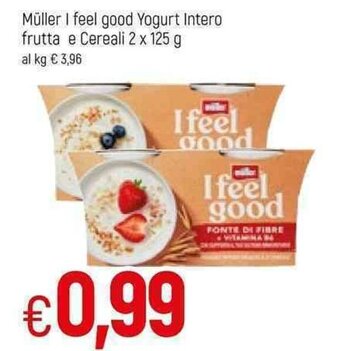 Famila Müller I Feel good Yogurt Intero frutta e Cereali 2x125g offerta