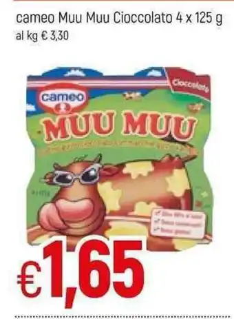 Famila Cameo Muu Muu Cioccolato 4x125g offerta