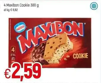 Famila Nestle 4 Maxibon Cookie 380g offerta