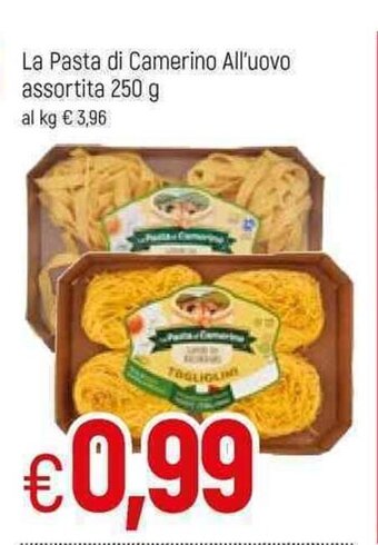 Famila La Pasta di Camerino All'uovo assortita 250g offerta
