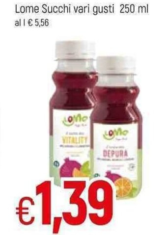 Famila Lome Succhi vari gusti 250ml offerta