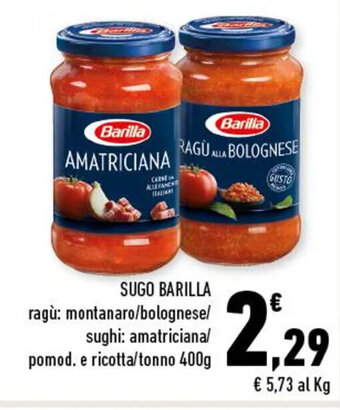 Conad SUGO BARILLA 400 g offerta