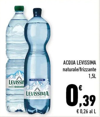 ACQUA LEVISSIMA naturale/frizzante 1,5 l