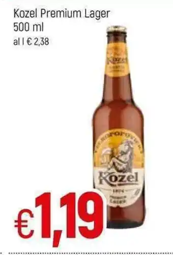Famila Kozel Premium Lager 500ml offerta