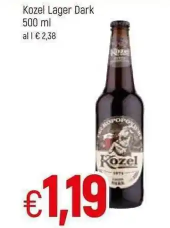 Famila Kozel Lager Dark 500ml offerta