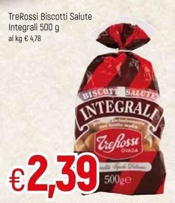 Famila TreRossi Biscotti Salute Integrali 500g offerta